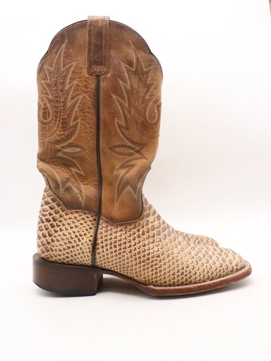 Dan Post Shoes - Dan Post Dee Women's Size 8 M Brown Embossed Leather Cowboy Western Shoes 4939